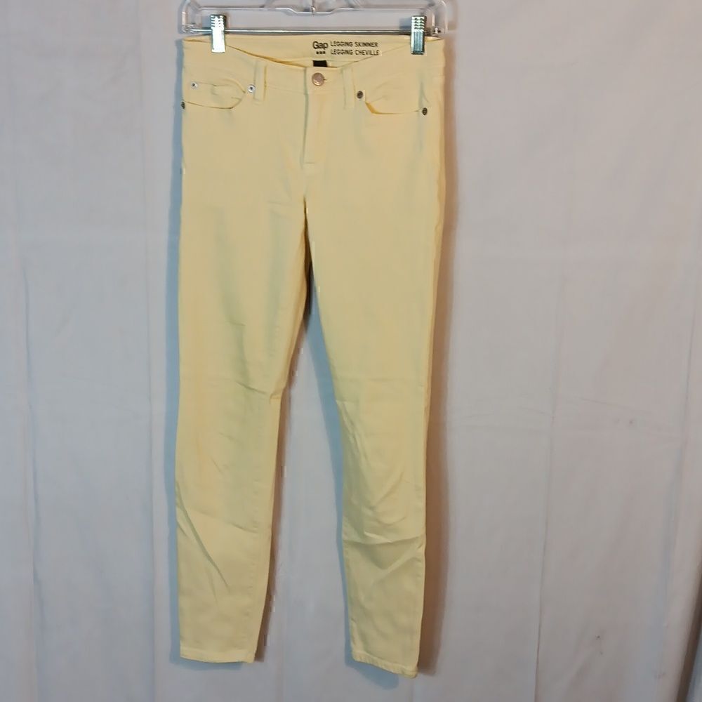 Gap Yellow Low Rise Skinny Jeans